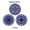 Blue, variant on 3-Piece Silicone Heat-Resistant Trivet Mats for Hot Pots and Countertops
