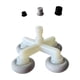 thumbnail image 4 of Masajeador de 4 cabezales para fitness, con interfaces de silicona para masajeador, robusto y creativo. Cabeza redonda, 4 of 7