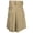 Khaki, variant on Men's Utility Cotton Cargo Kilt, Stylish & Durable Design with Two Pockets, Perfect for Work, Events & Everyday Wear
