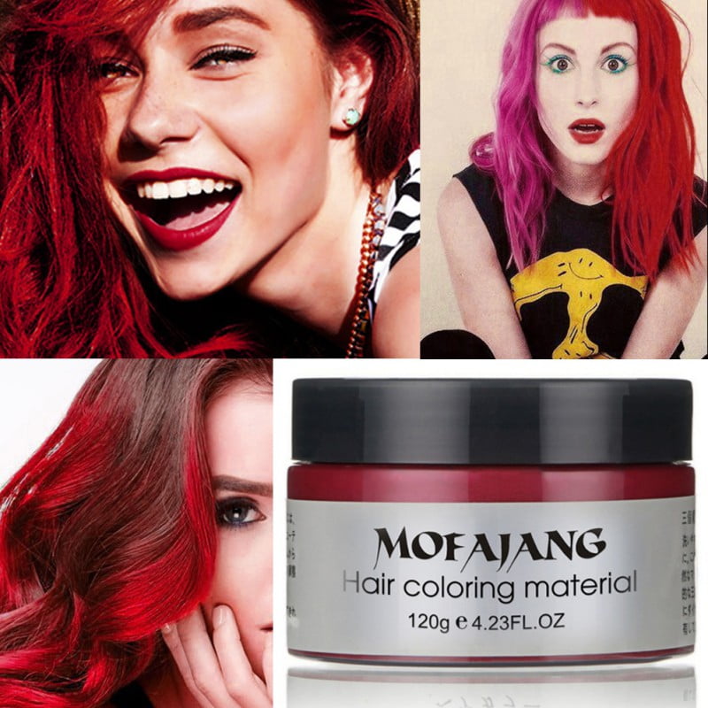 Unisex DIY Hair Color Wax Mud Dye Cream Temporary Modeling 7 Colors