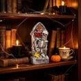 thumbnail image 4 of SUYOLL Halloween Decorations Resin Tombstone Figurine,Single Skull Gravestone Desktop Ornament For Table Shelf Mantel Home Indoor Halloween Party,Spooky Gothic Holiday Scene Display Decor, 4 of 7