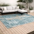 thumbnail image 3 of Addison Rugs Chantille Indoor/Outdoor Transitional Animal Teal Machine Washable Rectangle Rug, 9' x 12', 3 of 10