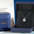 thumbnail image 5 of Gem Stone King 5.00 Ct IGI Certified Lab Grown Diamond Pendant Necklace for Women in 14K White Gold | Round Cut | D-E Color | VS1 Clarity | With 18 inch Chain, 5 of 7