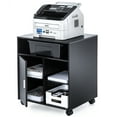thumbnail image 3 of FITUEYES Mobile Printer Stand with Adjustable Shelf, Black, 3 of 7