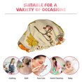 thumbnail image 6 of Kdxio Rustic Harvest Time Print Shower Cap for Women,Elastic and Reusable,Double Waterproof Layers Bathing Hat, 6 of 6