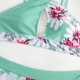 thumbnail image 3 of Gibobby Trajes de Baño Mujer Bikini de traje de baño dividido estampado sexy vintage nuevo para mujer(Verde,G), 3 of 5