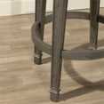 thumbnail image 4 of Hillsdale Monae 30" Upholstered Swivel Bar Stool in Distressed Gray, 4 of 14