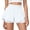 White -BM20, variant on Dwellite Running Shorts for Women High Waisted Quick Dry Butterfly Flowy Athletic Gym Yoga with Pockets Light Purple M