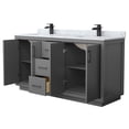 thumbnail image 4 of Wyndham Collection WCF111166DGBCMUNSMXX Icon 66" Free Standing Double Basin Vanity Set -, 4 of 7