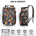 thumbnail image 3 of Travel Cooler Bag - Floral Pattern Camping Beer Cooler Backpack with Bottle Opener- Waterproof Insulated Picnic Backpacks - Cooler Bag for Beach, 3 of 6