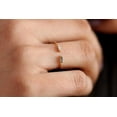 thumbnail image 2 of Beautiful Open Top Baguette Moissanite Diamond Engagement Ring Promise Ring on 10k Gold, 2 of 6