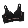 thumbnail image 2 of Levmjia Women's Bras Seamless Wirefree Solid Color Lace Comfortable Breathable Everyday Wear with Lace Trim Support and All Day Comfort, 2 of 5