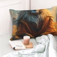 thumbnail image 4 of Salouo Prairie Meditating Lion Pattern Pillow Cases,1PC Pillow Covers with Envelope Closure Decorative Pillow Case for Bed Couch,Pillows Not Included-16"x24", 4 of 6