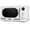 White, variant on Nostalgia 1.1 cu ft Retro Microwave Oven, 1000W Countertop Microwave Oven with Digital Clock, Red