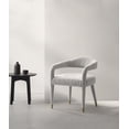 thumbnail image 2 of Manhattan Comfort Aspen Dining Armchair with Solid Wood Frame in Silver Lining, 2 of 11