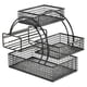 thumbnail image 4 of Cesta de fruta de metal de 3 niveles con organizador para bocadillos, pañuelos y accesorios. Negro, 4 of 9