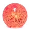 thumbnail image 2 of Simple Designs LT3302-RED 1 Light Mosaic Stone Ball Table Lamp, Red, 2 of 6