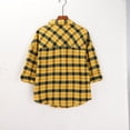 thumbnail image 5 of Plaid Blouses for Women, Yigetop Spring and Autumn Style Women's Plaid Shirt Jacket Shirt inner Wear Top. Long Sleeve Button Up Shirts for Women Yellow XL, 5 of 9