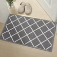 thumbnail image 6 of Buganda Indoor Door Mat, 20"x 32", Non Slip Low-Profile Entrance Rug Front Inside Doormats Dirt Trapper Entry Door Rugs for Entryway, Grey, 6 of 6