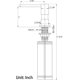 thumbnail image 5 of Dispensador de jabón para fregadero de cocina (negro mate), recarga de Top Design, jabón de manos de metal y bomba de cobre para jabón de platos, 5 of 5