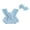 Sky Blue, variant on Hirigin Newborn Baby Girl Lace Romper 3 6 12 18 Months Sleeveless Ruffle Bow Decorated Romper Jumpsuit Bodysuit with Headband