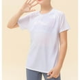 thumbnail image 4 of Kaemgyyd 4-12 Years Children Girls Boys Athletic Tops Casual Loose Quick Dry Short Sleeve T Shirts for Gym Yoga Running, 4 of 6