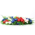 thumbnail image 3 of Green Wreath for Front Door Tulip Wreath Welcome Sign for Spring Summer Wreath, Home Porch Farmhouse Door Wall Window Party Decoration, 3 of 6