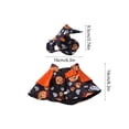 thumbnail image 3 of Aoznliie Dog Clothes Set, Halloween Pet Cloak with Hat for Party Apparel, 6x4 inch Adjustable Costume for Cats Dogs, Black M, 3 of 7