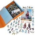 thumbnail image 5 of Wooden Jigsaw Puzzles for Adults - Uniquely Shaped Pieces - made in the USA by FoxSmartBox - 190 Pieces - The Trail Foreman, 5 of 6