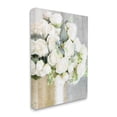 thumbnail image 3 of Full White Rose Bouquet Botanical & Floral Graphic Art Gallery Wrapped Canvas Print Wall Art, 3 of 7