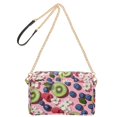 thumbnail image 2 of FORMRS Women Crossbody Purse with Chain Strap Vegan Leather Shoulder Handbag, Pink Kiwi, 2 of 7