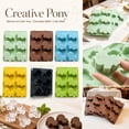 thumbnail image 2 of Pony Shaped Silicone Ice Cube Tray, 6-Cavity Horse Mold for Chocolate and Candy, Kitchen Baking Tool for DIY Dessert Crafts, Summer Ice Cube and Candy Mold, 2 of 9