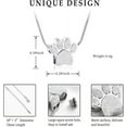 thumbnail image 2 of Personalized Paw Print Ashes Urn Necklace Custom Name / Date for Women Men Pet Lover Stainless Steel Memorial Dog Cat Pet Keepsake with Funnel Fill Kit, 2 of 7