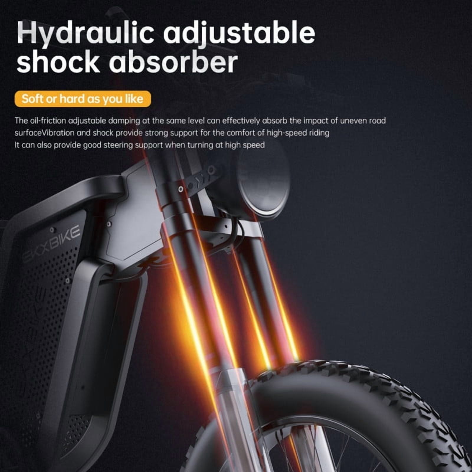 30MPH X21 2000W Adult Electric Bike,48V35Ah Samsung Battery,Shimano 7-Speed, Hydraulic Brake, 20"x4.0" Fat Tire E-Bike MTB UL2849