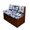 Blue Hibiscus Flowers, variant on Uorisanigo Tropical Sea Turtle RV Dinette Sofa Cover, Cushion Dinette Replacement RV Seat Covers for Loveseat Slipcovers Stretchable Machine Washable Soft Camper Cushion Covers
