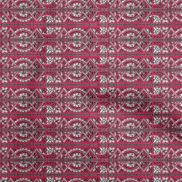 oneOone Cotton Jersey Red Fabric Block Sewing Craft Projects Fabric Prints By Yard 58 Inch Wide-OA