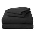 thumbnail image 4 of Great Bay Home Cotton T-Shirt Jersey Knit Flannel Sheet Set  (Twin, Charcoal), 4 of 6