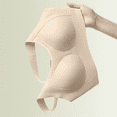 thumbnail image 6 of Women's Wireless Seamless Back-Smoothing Bra with Crossover Straps Lift Enhancement No-Clasp Pull-On Design for Daily Wear Lingerie, 6 of 6
