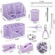 thumbnail image 2 of Set de organizadores y accesorios de escritorio Froidesente Purple 17 en 1, 2 of 9