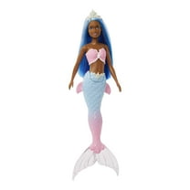 Barbie Dreamtopia Mermaid Doll with Blue Hair, Ombre Tail & Tiara Accessory