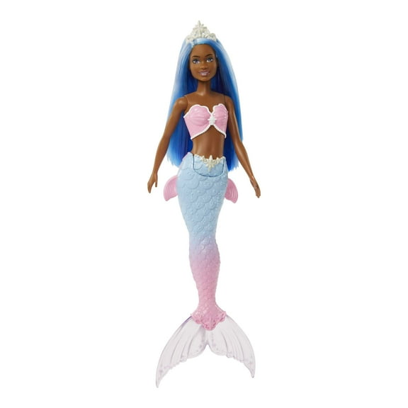 Barbie Dreamtopia Mermaid Doll with Blue Hair, Ombre Tail & Tiara Accessory