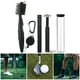thumbnail image 5 of Kit de 3 cepillos limpiadores de palos de golf duraderos con ranuras de doble cara. Negro, 5 of 9