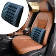 thumbnail image 4 of Almohada de para coche, cojín para silla de seguridad, cojín para respaldo de asiento de 12V apto para relajación, soporte - blanca shamjiam Almohada de soporte lumbar para automóvil, 4 of 7