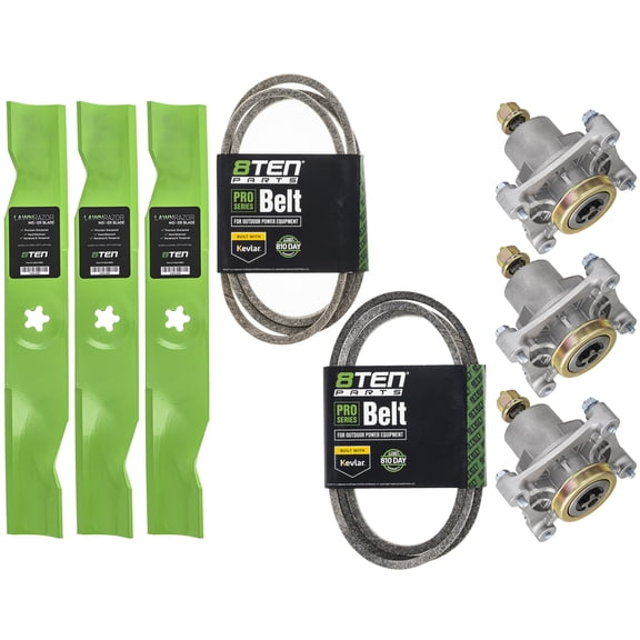 8TEN Deck Rebuild Kit for Husqvarna AYP Jonsered 48 inch YTH2148 GTH2548 GTH250 YTH2448 Blade Belt Spindle MK1005124