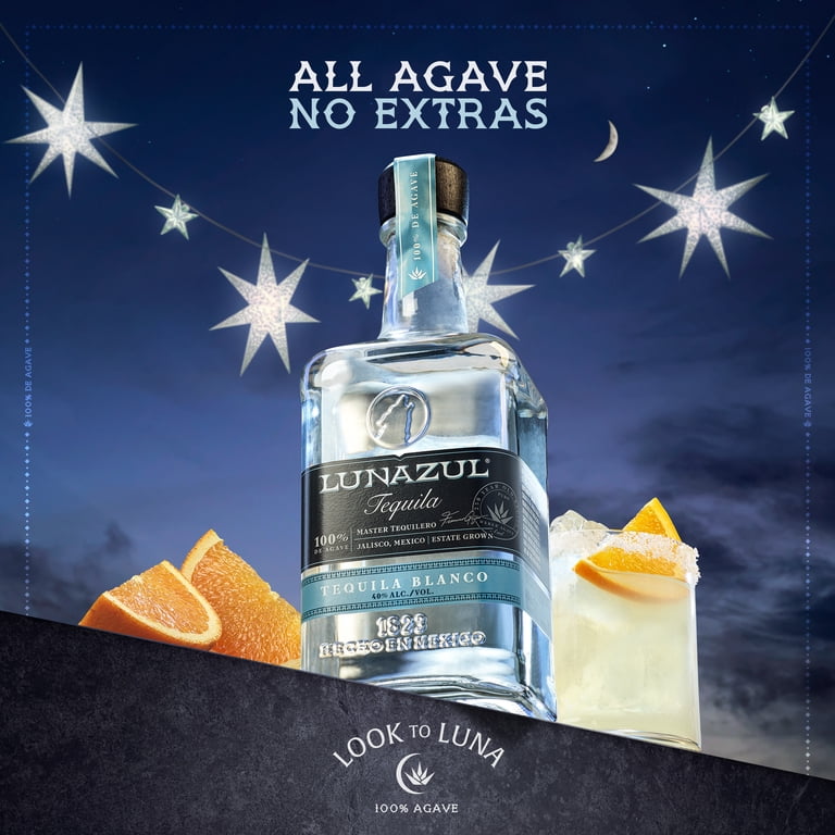 Lunazul Blanco Tequila, 1.75 L Bottle, 40.0% ABV - Walmart.com