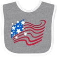 thumbnail image 3 of Inktastic Stylized American Flag Fourth of July Boys or Girls Baby Bib, 3 of 4