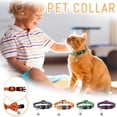 thumbnail image 3 of HaiSphere Halloween Cat Collar, Spooky Ghost Bat Moon Star Pattern Breakaway Safety Kitten Collar with Bell, Adjustable Lightweight Holiday Pet Neck Accessory for Small Cats Puppies,Purple, 3 of 3