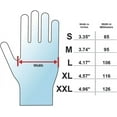 thumbnail image 3 of Adenna Hero 14 mil Latex Powder Free Exam Gloves (Blue, Medium) Box of 50 Medium (Pack of 50), 3 of 5