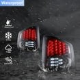 thumbnail image 3 of 1 Pair LED Tail Lights for Chevrolet S10 Pickup 1994-2004,Rear Lamp Assembly Replacement 1994-2004 GMC Snoma,1996-2000 Isuzu Hombre,Chrome Housing & Smoked Lens, 3 of 7