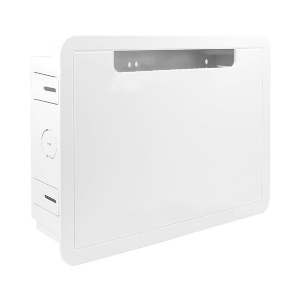Caja multimedia de TV de pared de 9 pulgadas, toma de TV empotrada y kit de administración de gabinete de red